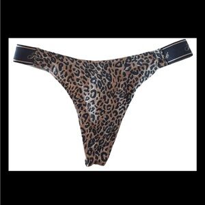 Pink Victoria’s Secret S Thong Cheetah Black Beije Thong S